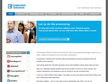 Tablet Screenshot of credentials-inc.com